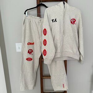 Tru Kolors x Chiefs Vintage Patchwork L Hoodie & XL Sweatpant